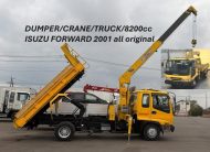 2001 ISUZU FORWARD CRANE DUMPER