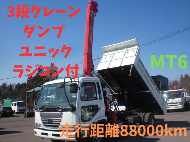 12-1999 NISSAN CONDOR DUMP UNIC CRANE TRUCK
