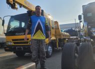 2001 ISUZU FORWARD CRANE DUMPER