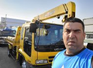 2001 ISUZU FORWARD CRANE DUMPER